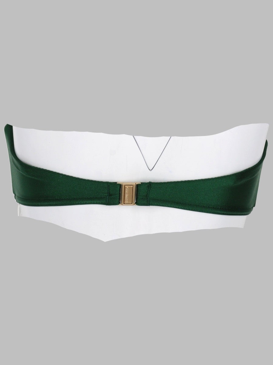 Zimmermann Women's Waverly Flower Bandeau Bra Green