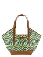 Marni Waves Piccola Shopping Bag Green
