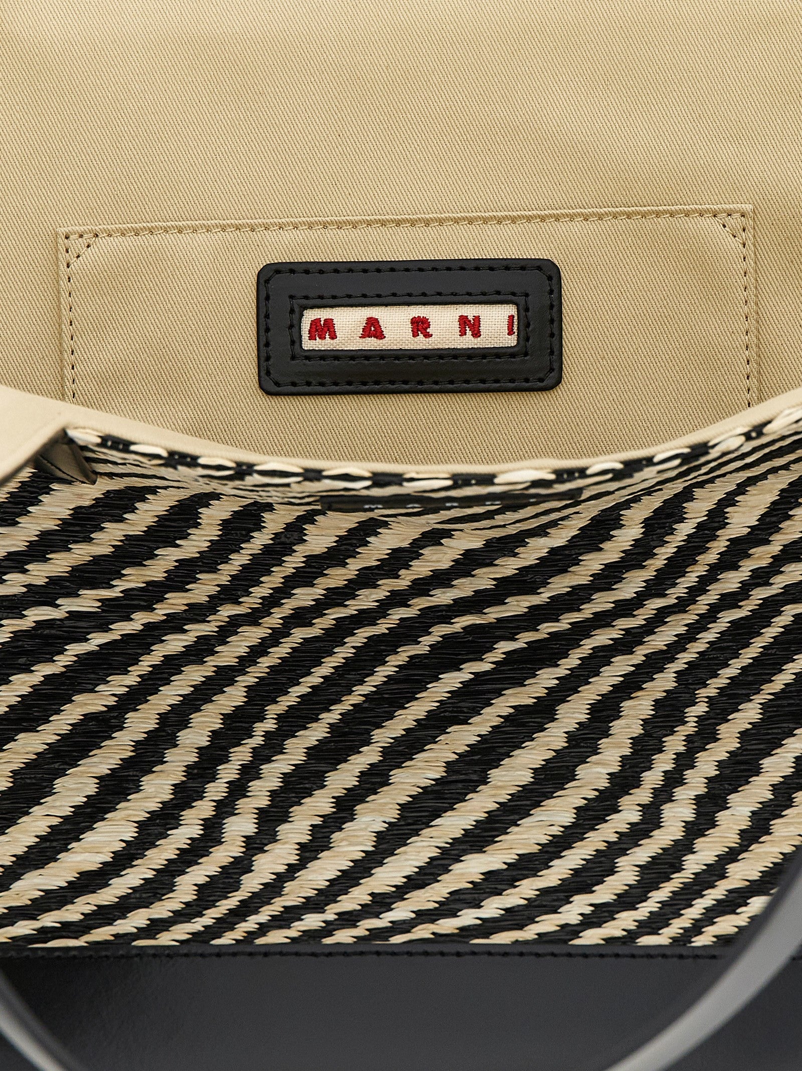 Marni Waves Shopping Bag Black