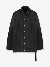 DRKSHDW Men's Waxed Black Denim Jacket Black