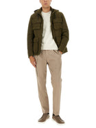 Herno Men's Waxed Cotton Short Parka Green