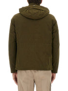 Herno Men's Waxed Cotton Short Parka Green