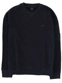 BOSS Men's WE Mixed Sweatshirt Blue