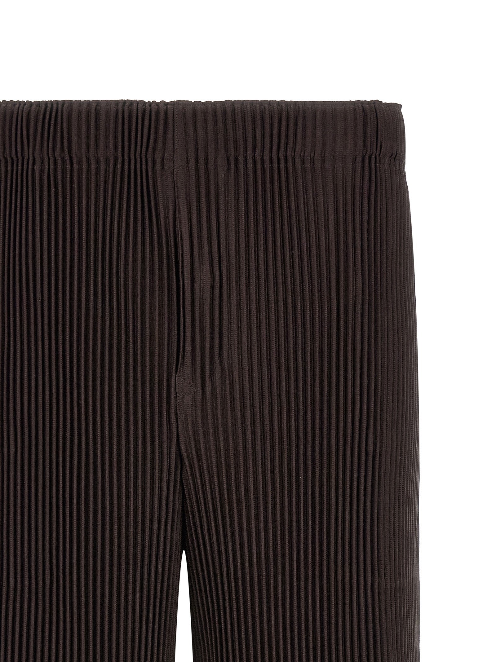 Homme Plissé Issey Miyake Wear or Wrap Bermuda Shorts Brown