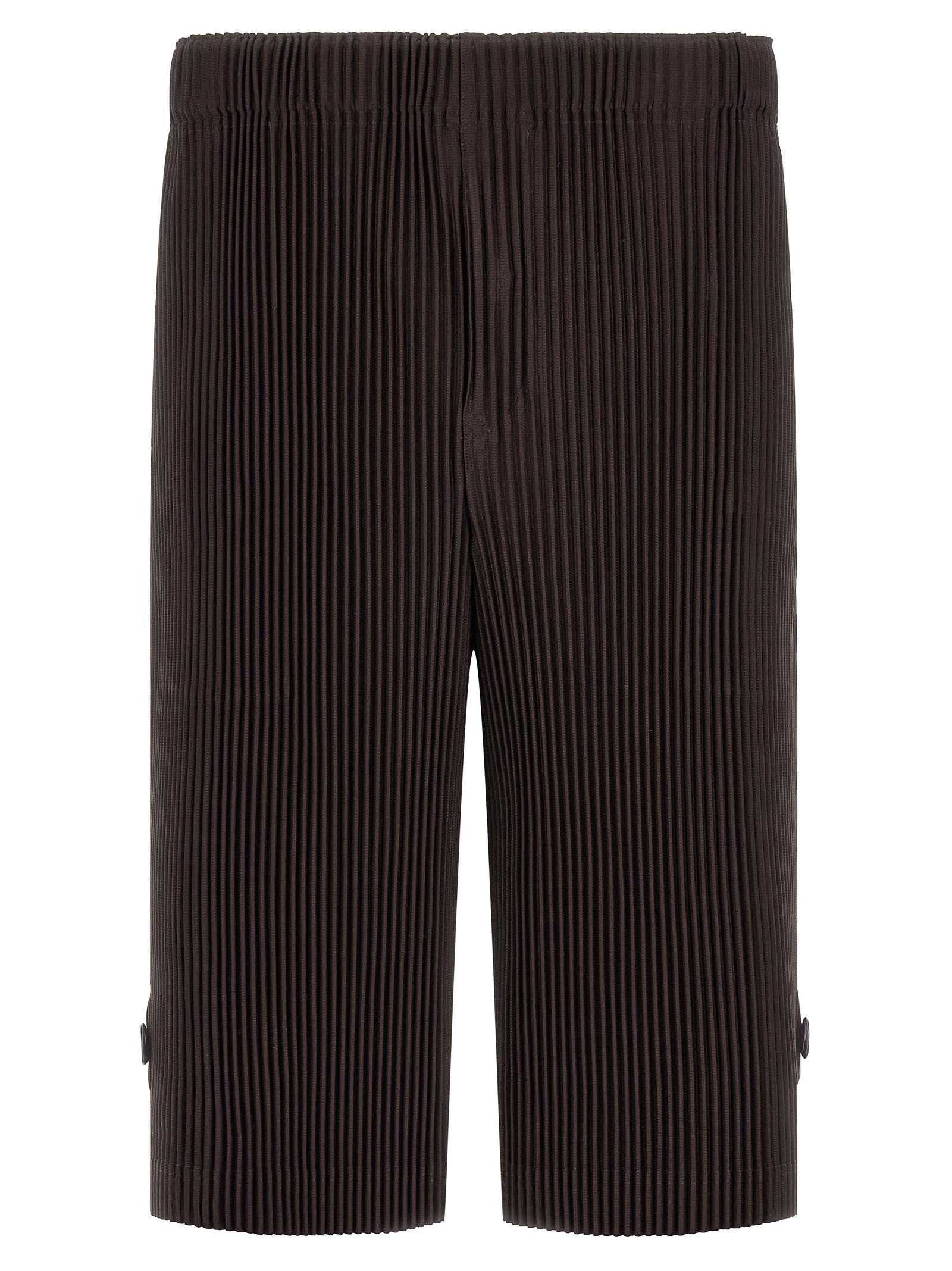 Homme Plissé Issey Miyake Wear or Wrap Bermuda Shorts Brown