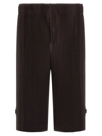 Homme Plissé Issey Miyake Wear or Wrap Bermuda Shorts Brown