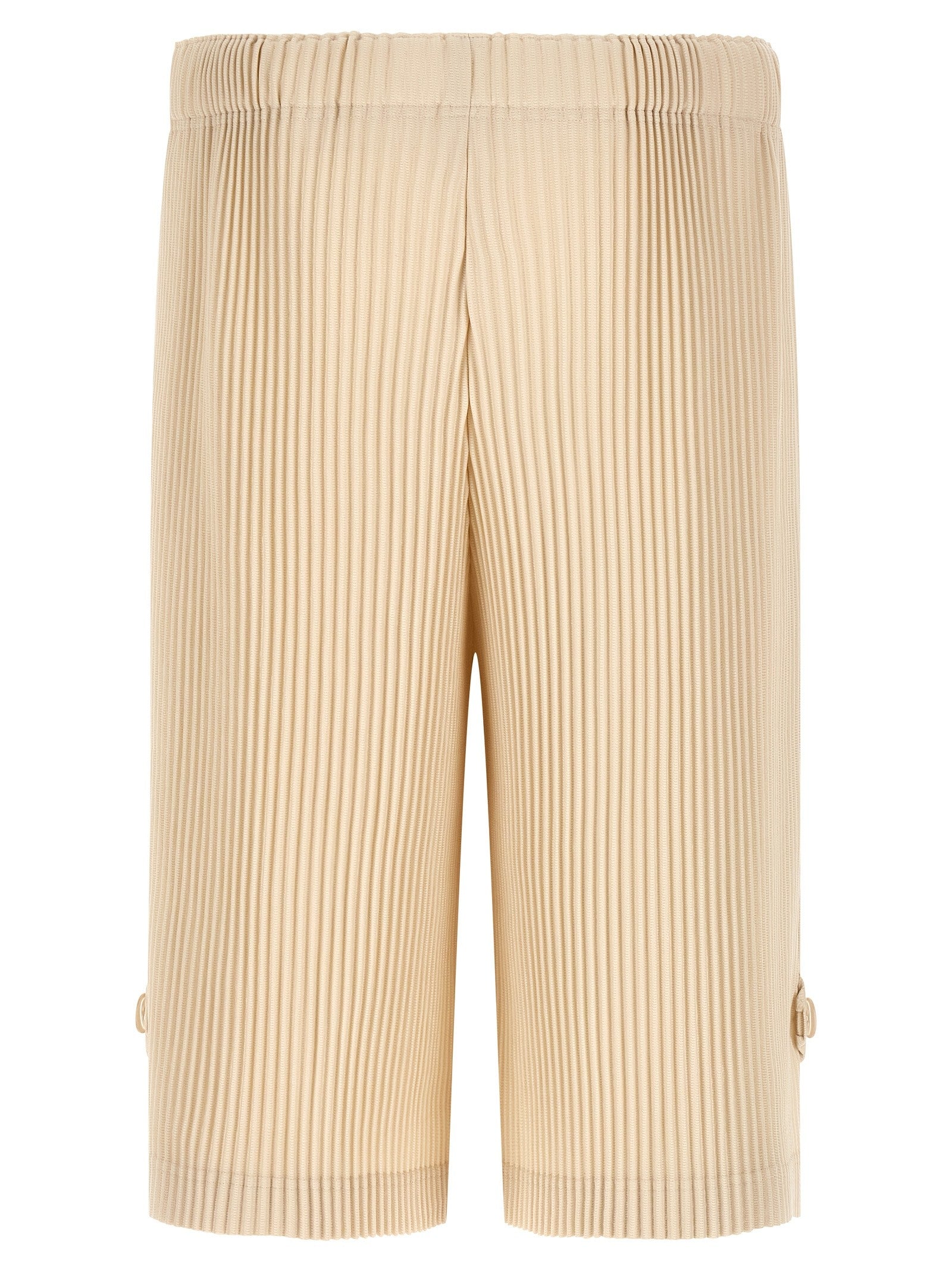 Homme Plissé Issey Miyake Wear or Wrap Bermuda Shorts Beige