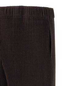 Homme Plissé Issey Miyake Wear or Wrap Bermuda Shorts Brown