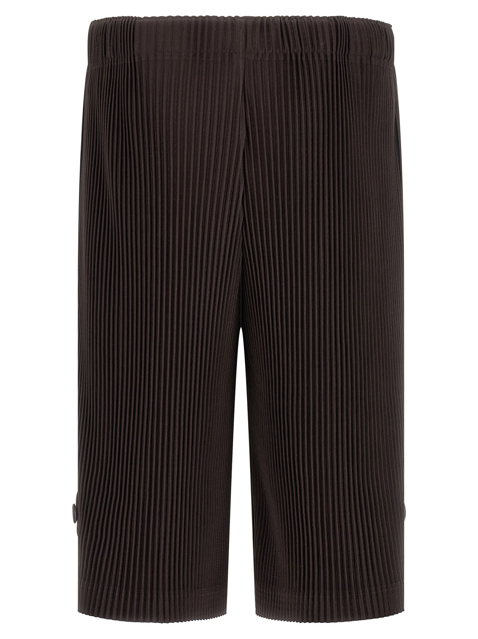Homme Plissé Issey Miyake Wear or Wrap Bermuda Shorts Brown