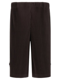 Homme Plissé Issey Miyake Wear or Wrap Bermuda Shorts Brown