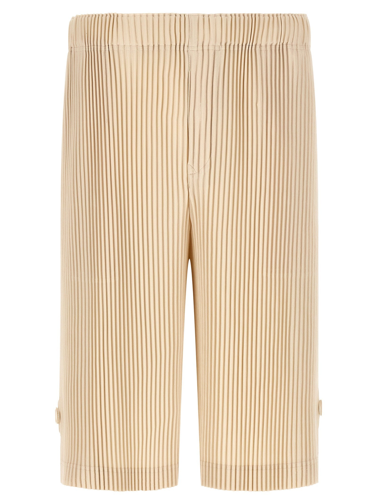 Homme Plissé Issey Miyake Wear or Wrap Bermuda Shorts Beige