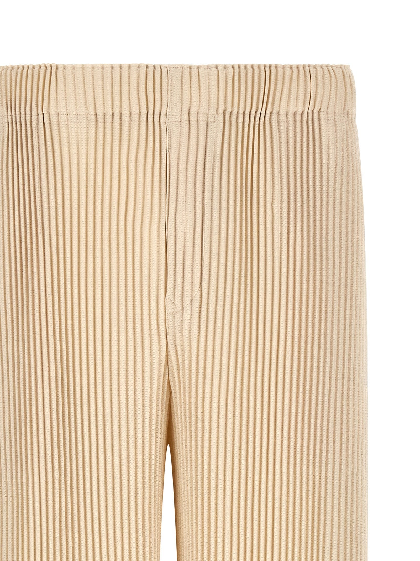 Homme Plissé Issey Miyake Wear or Wrap Bermuda Shorts Beige