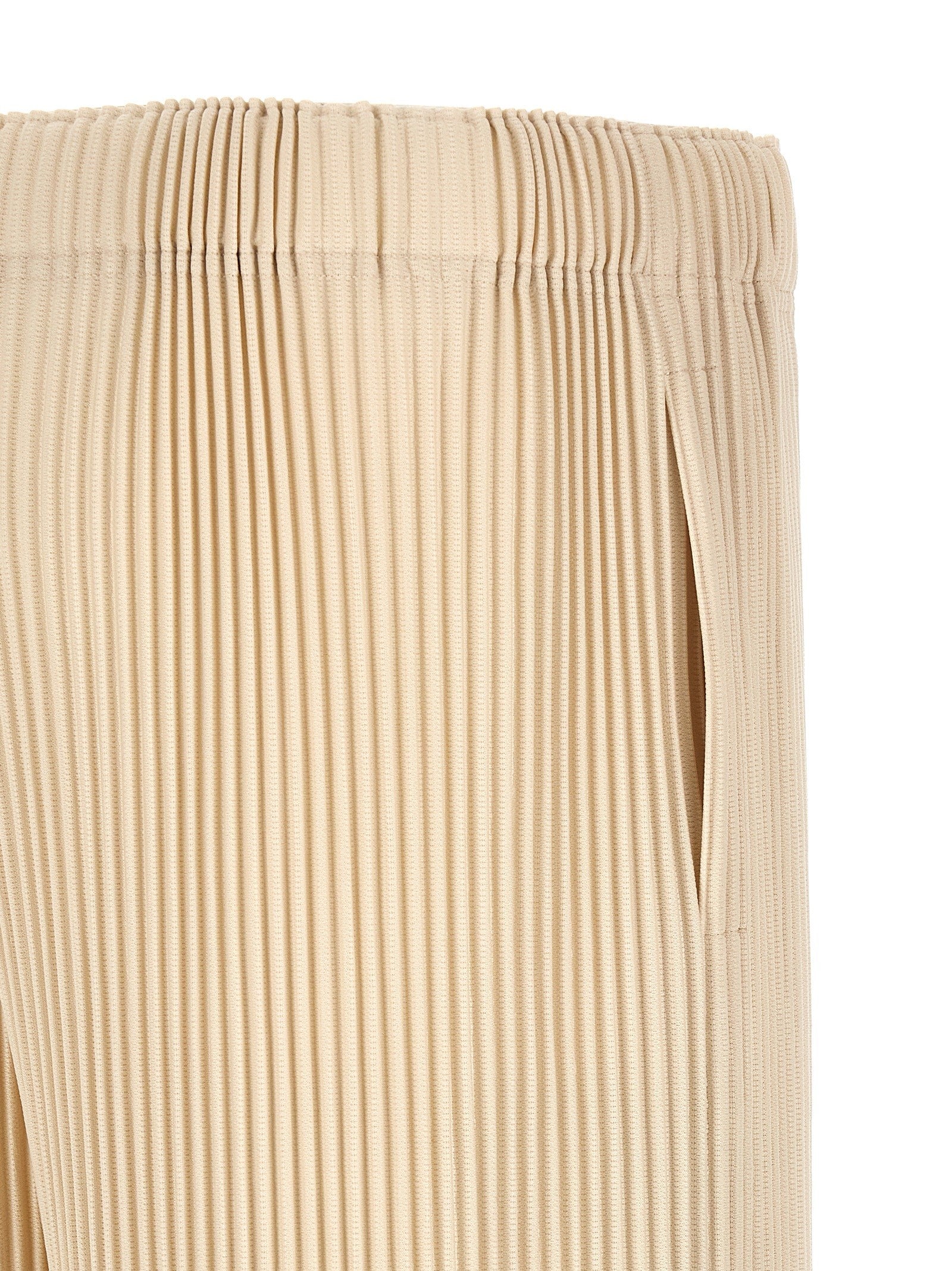 Homme Plissé Issey Miyake Wear or Wrap Bermuda Shorts Beige
