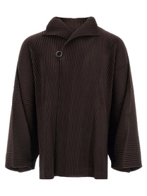 Homme Plissé Issey Miyake Wear or Wrap Jacket Red