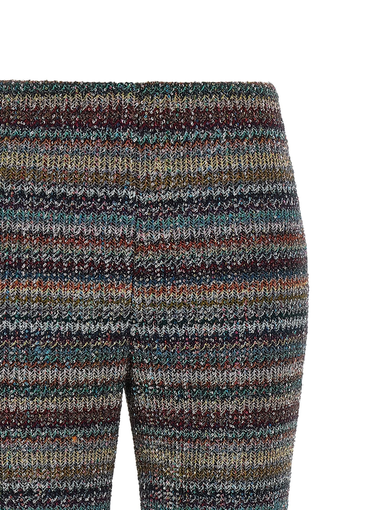 Missoni Weaved Greek Pattern Pants Gold