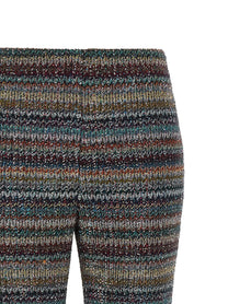 Missoni Weaved Greek Pattern Pants Gold