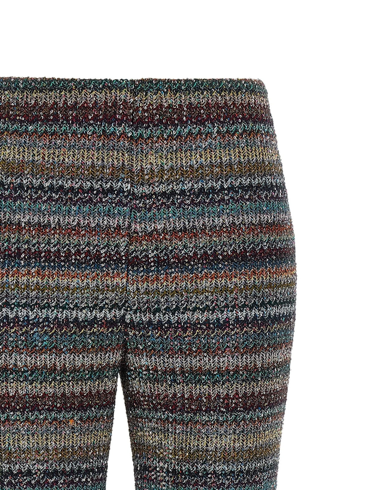 Missoni Weaved Greek Pattern Pants Gold, view 3