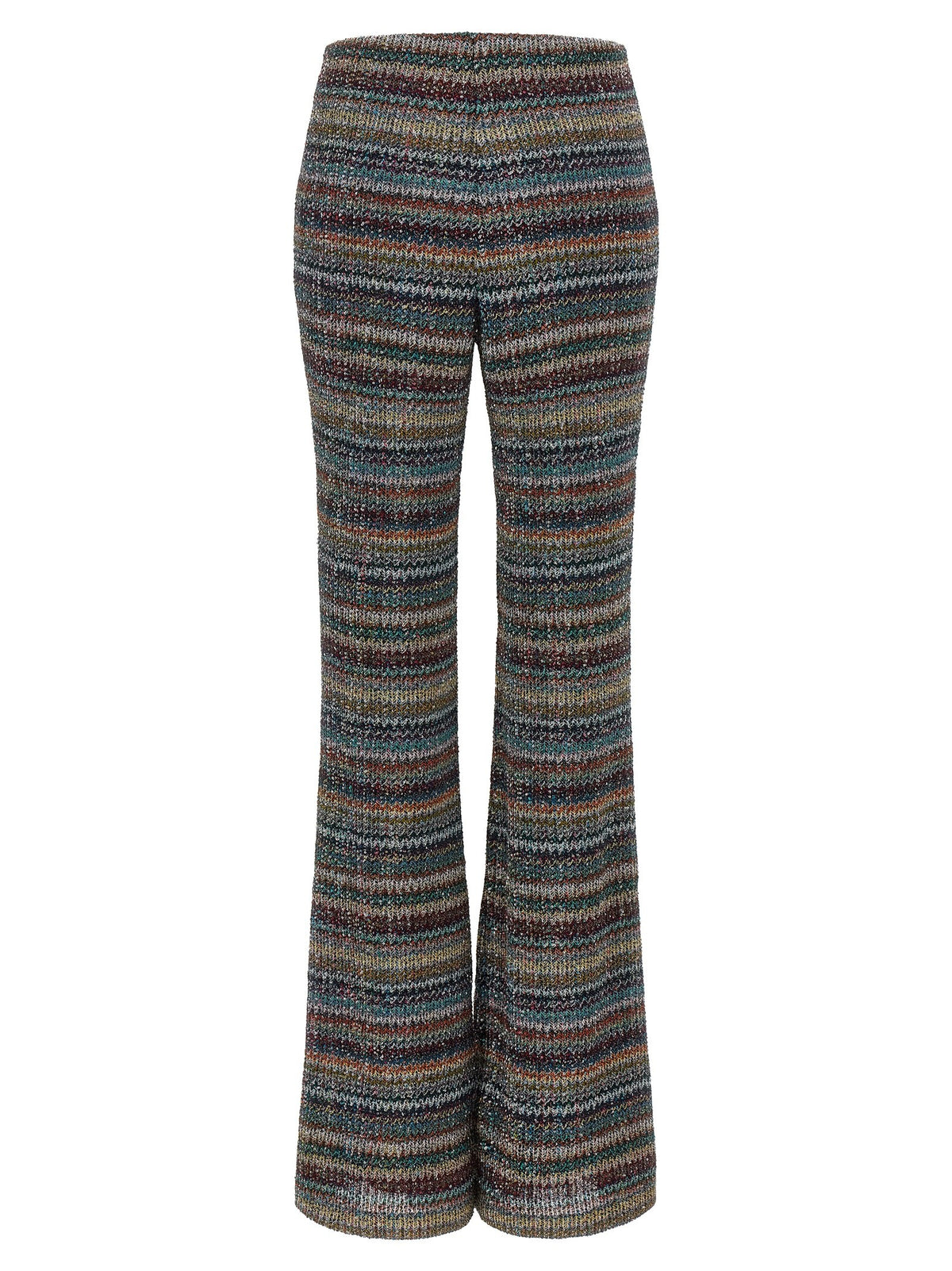 Missoni Weaved Greek Pattern Pants Gold