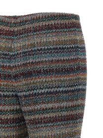 Missoni Weaved Greek Pattern Pants Gold