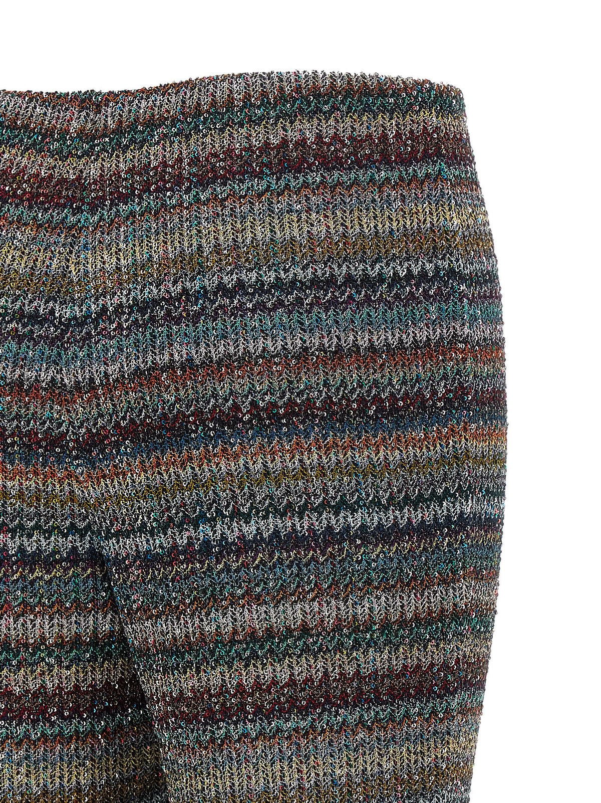 Missoni Weaved Greek Pattern Pants Gold, view 4