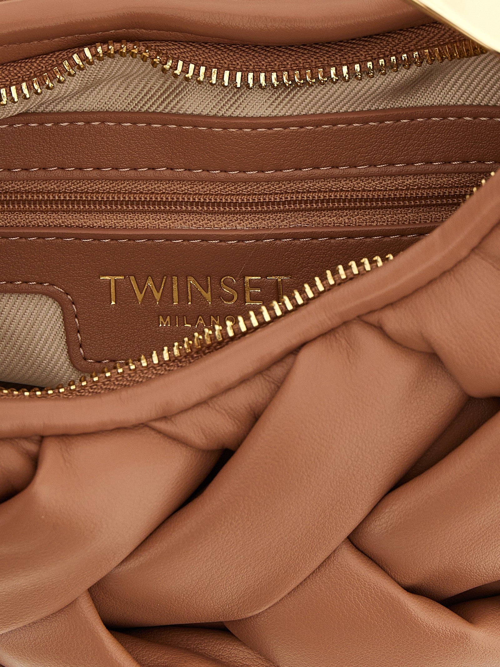 Twin Set Weaved Handbag Blue