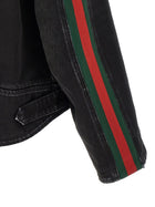 Gucci Web Biker Jacket Black