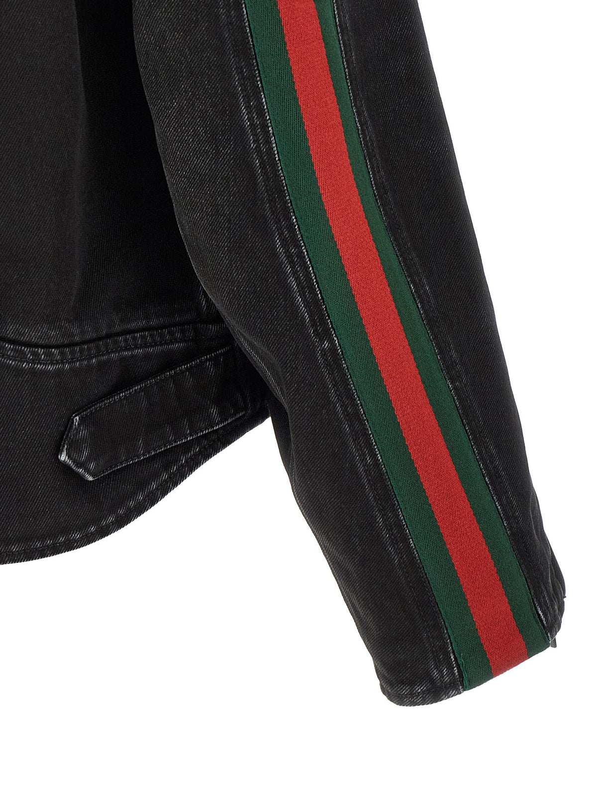 Gucci Web Biker Jacket Black