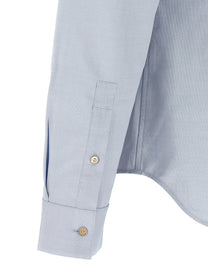 Gucci Web Collar Shirt Blue