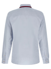 Gucci Web Collar Shirt Blue