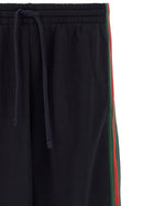 Gucci Web Cotton and Silk Joggers Blue