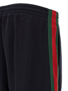 Gucci Web Cotton and Silk Joggers Blue