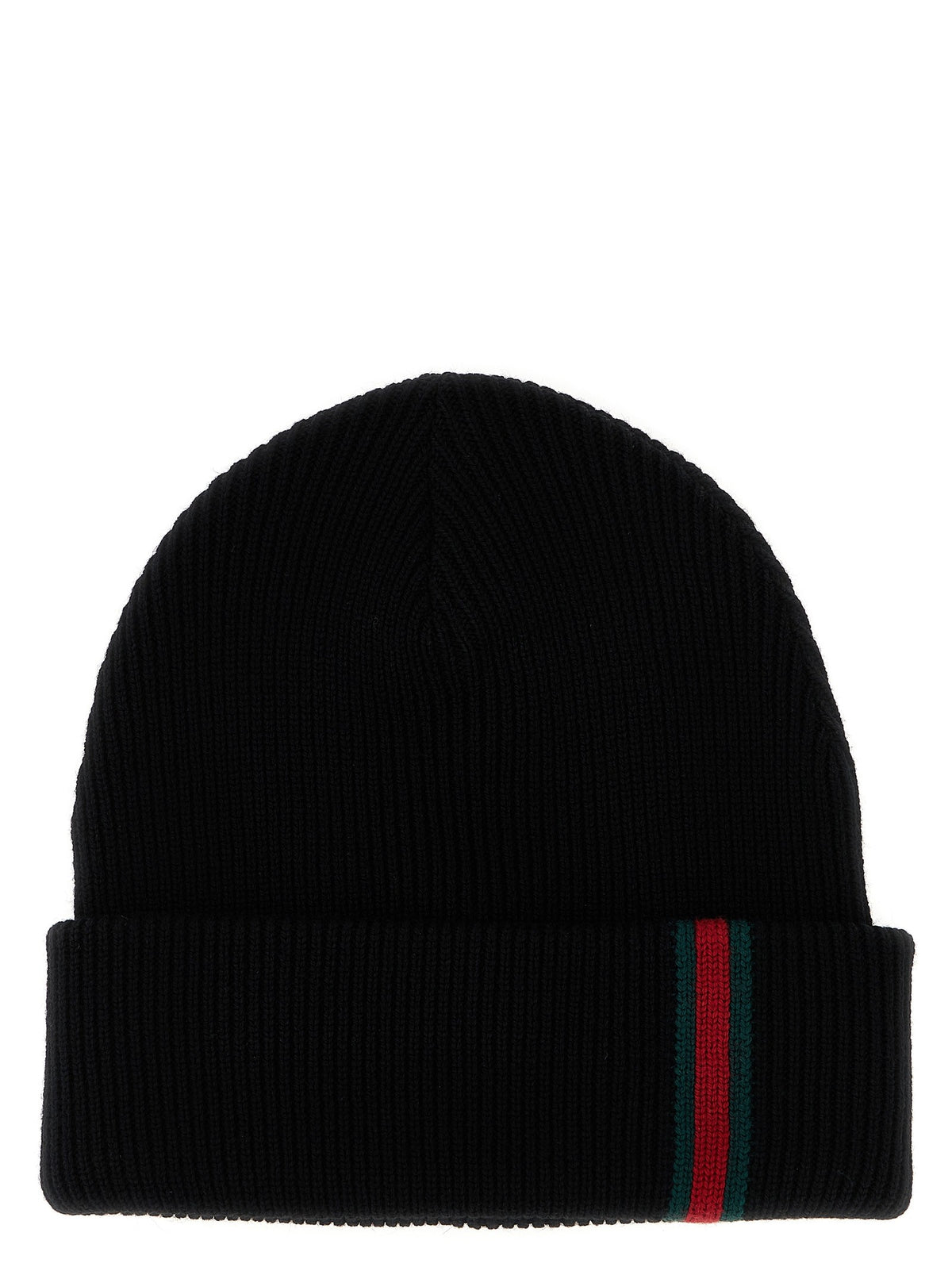 Gucci Web Detail Beanie Black