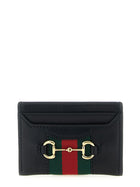 Gucci Web Horsebit Gucci Card Holder Black