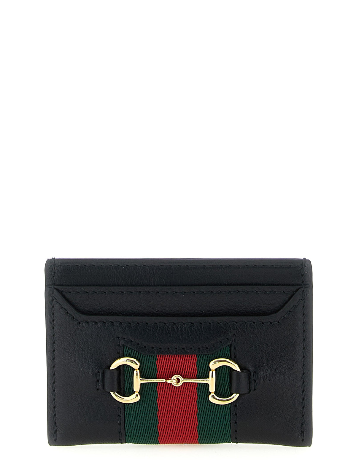 Gucci Web Horsebit Gucci Card Holder Black