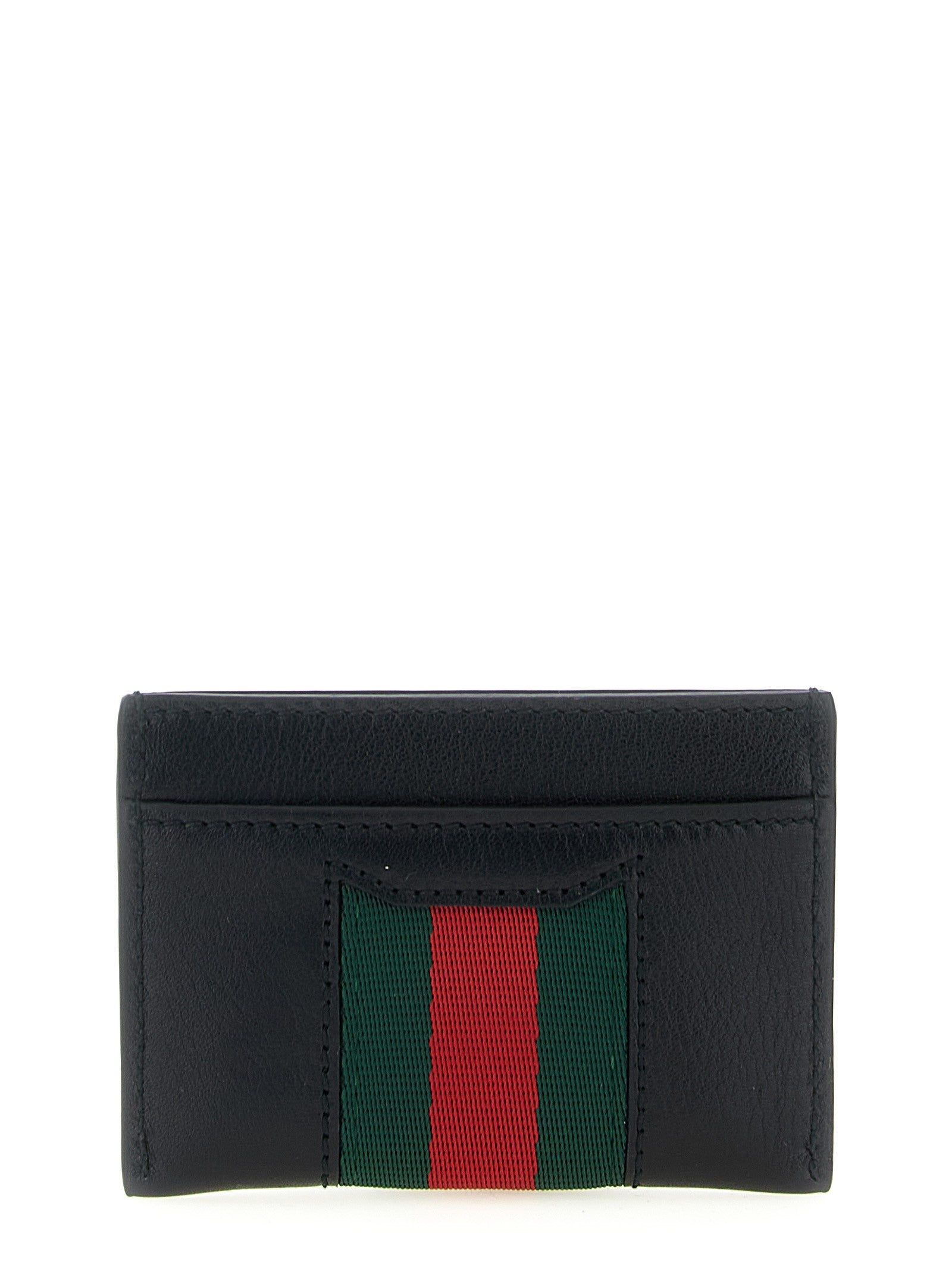 Gucci Web Horsebit Gucci Card Holder Black
