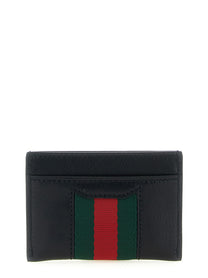 Gucci Web Horsebit Gucci Card Holder Black