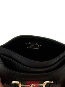 Gucci Web Horsebit Gucci Card Holder Black