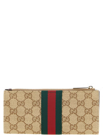 Gucci Web Long Wallet Beige, view 2