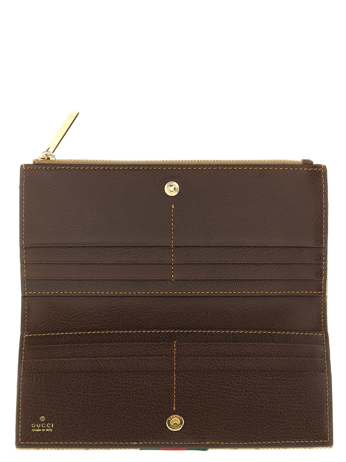 Gucci Web Long Wallet Beige, view 3