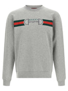 Gucci Web Ribbon and Horsebit Sweatshirt Grey