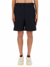 Gucci Men's Web Ribbon Shorts Blue