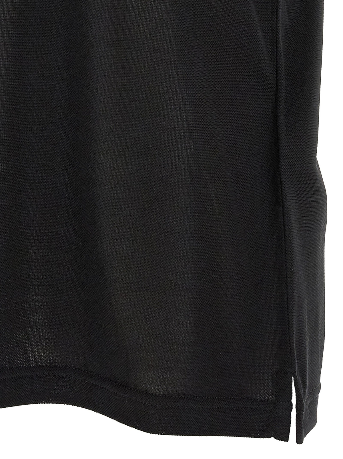 Gucci Web Silk Jersey Polo Shirt Black, view 4