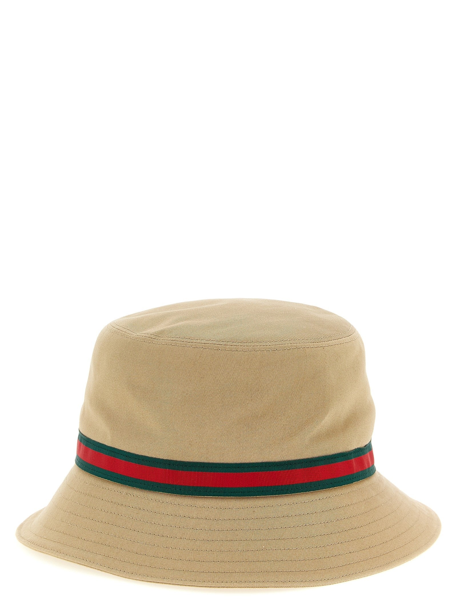 Gucci Web Tape Bucket Hat Beige