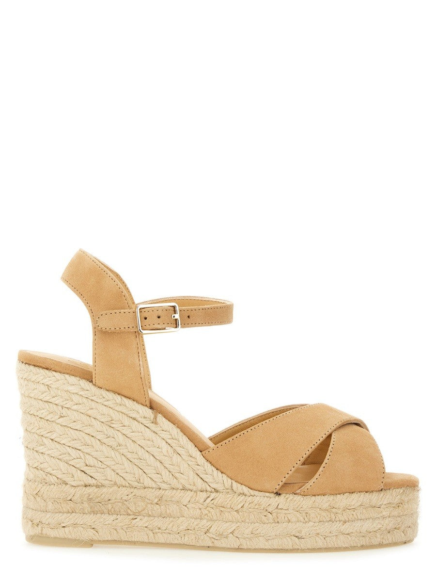 Castañer Women's Wedge Sandal Blaudell Beige