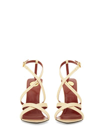 Saint Laurent Women's Wedge Sandal Beige
