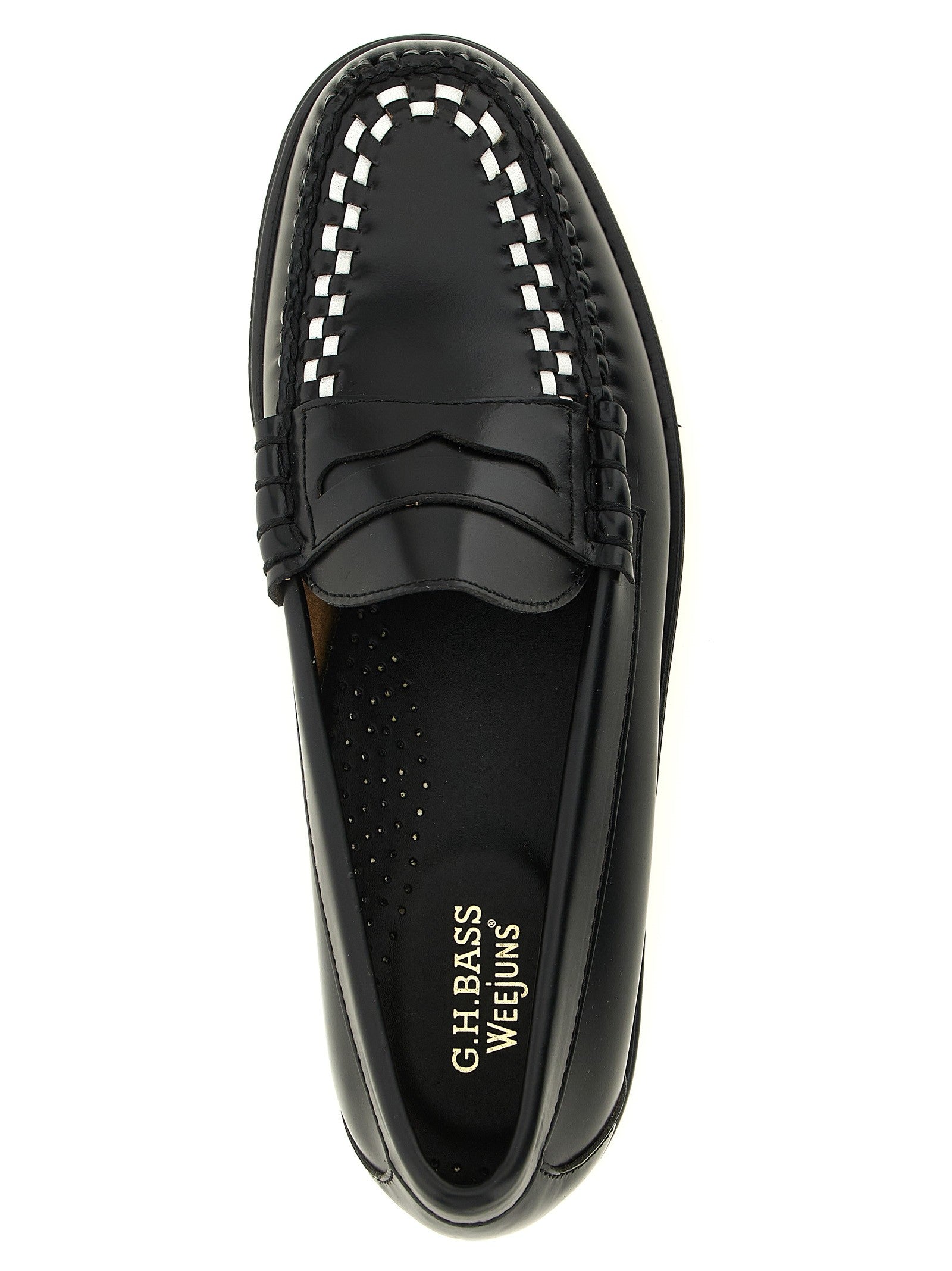 G.H. BASS Weejuns Larson Weave Loafers White