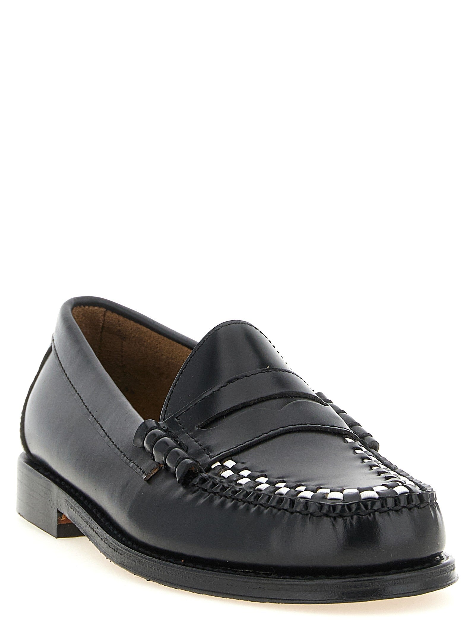 G.H. BASS Weejuns Larson Weave Loafers White