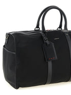 Kiton Weekend Duffel Bag Black, view 3