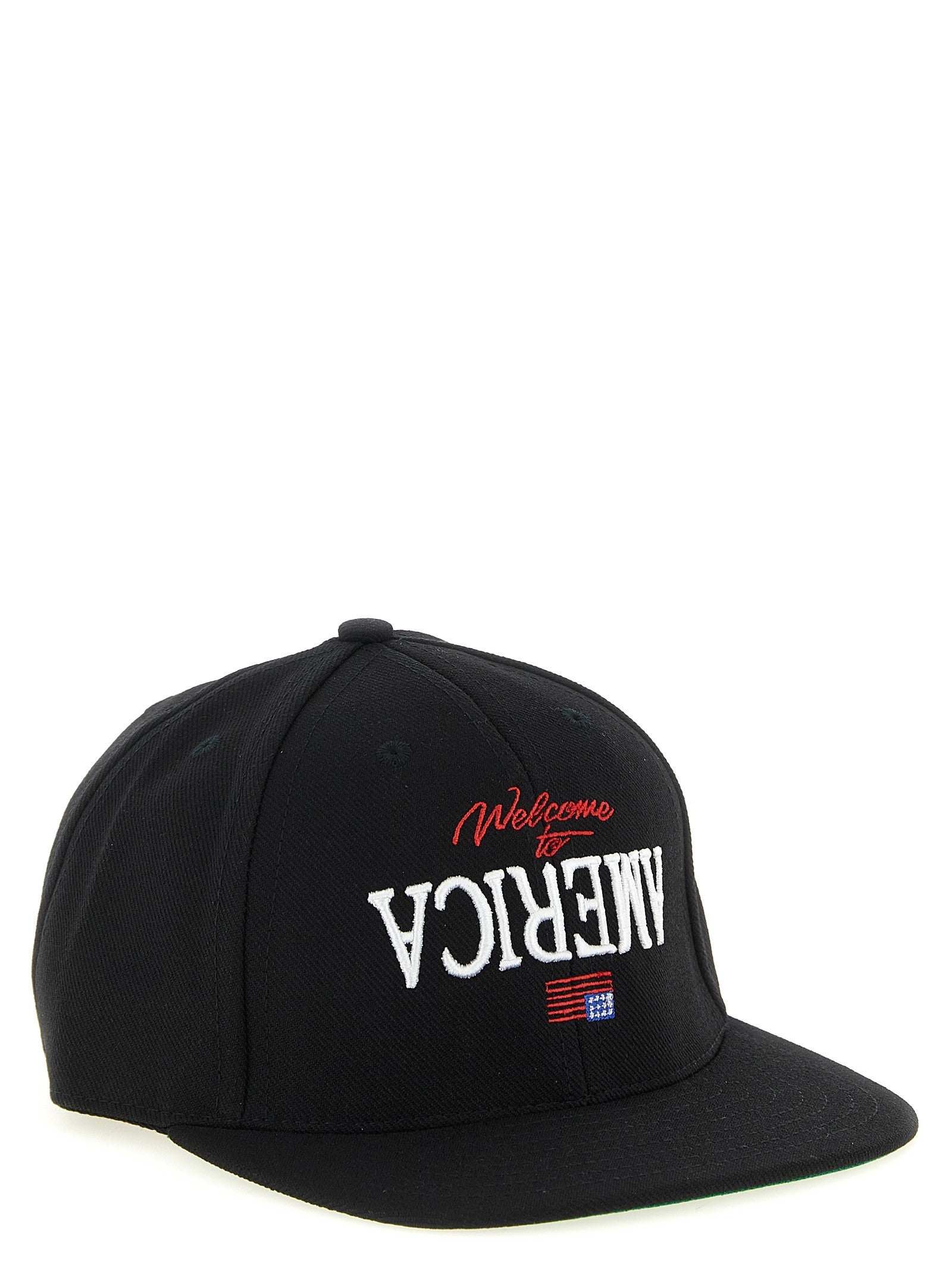 Willy Chavarria Welcome to America Cap Black