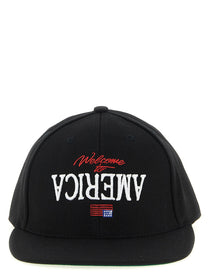 Willy Chavarria Welcome to America Cap Black